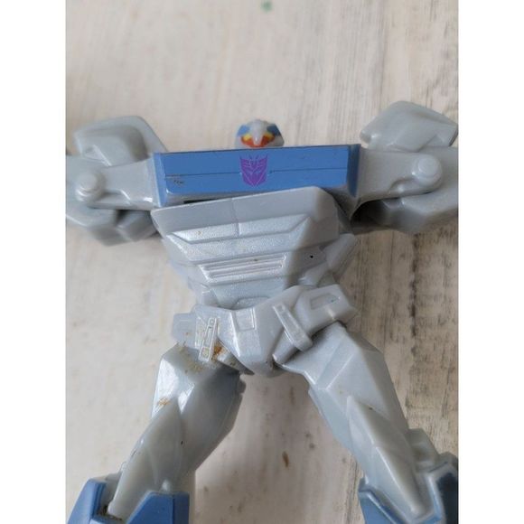 McDonald's Transformer gray robot 2013 Hasbro toy figure - Picture 4 of 5